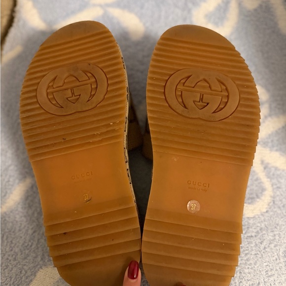 Gucci Angelina Logo Jumbo GG Platform Slides - Picture 3 of 5